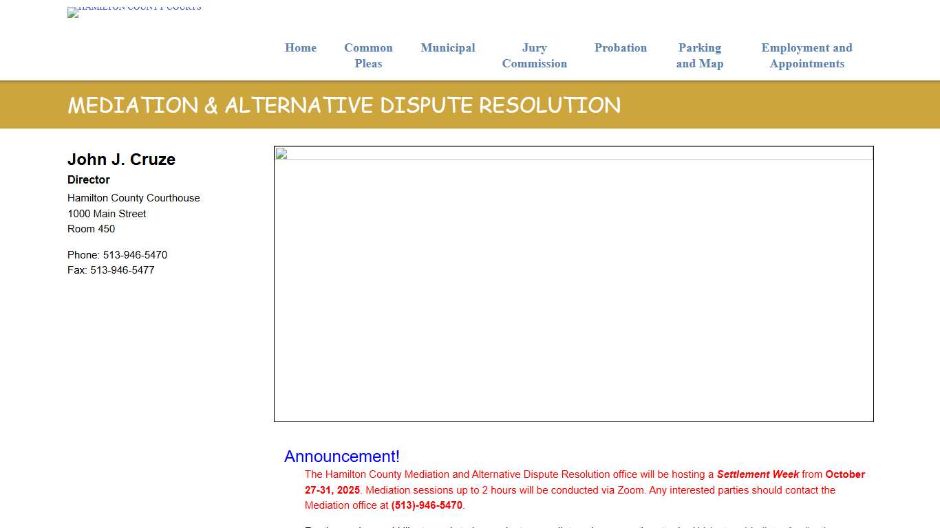 Mediation & Alternative Dispute Resolution Hamilton County Courts